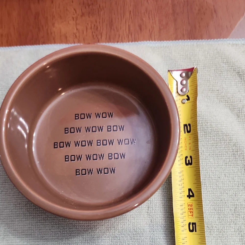 Brown and Black Dog Bowls Set
